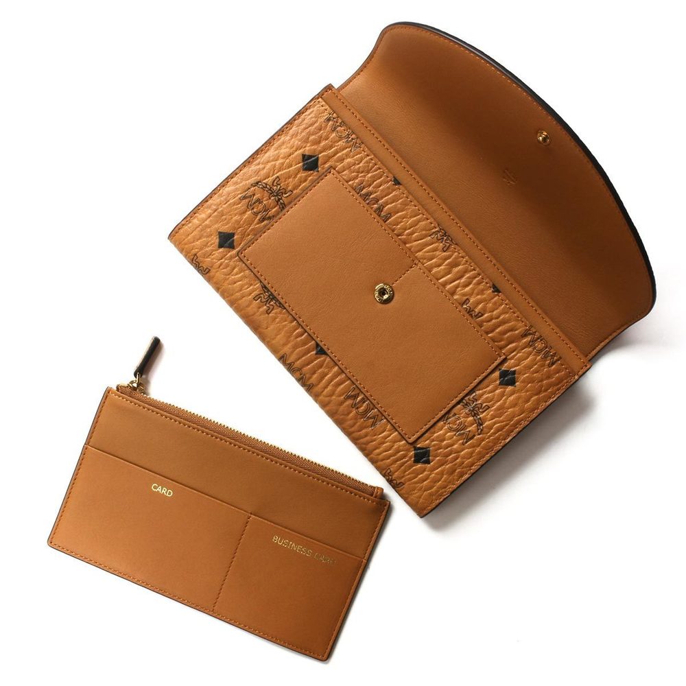 Mcm Long Wallet Visetos Ruby Red - image 4